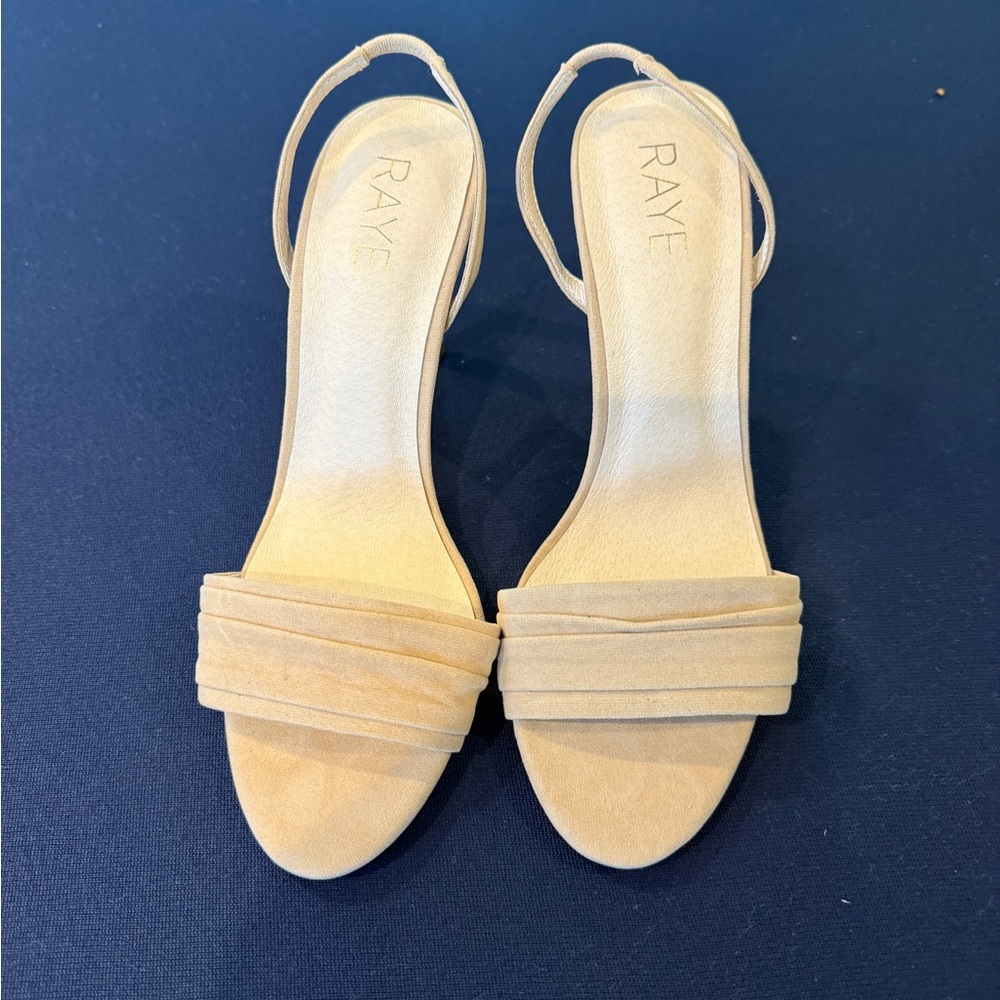 RAYE Cream Minimalist Sandals